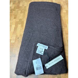 NWT $298 White and Warren Cashmere Travel Wrap in Espresso Brown